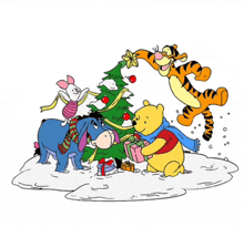 Merry Christmas Pooh GIF - Merry Christmas Pooh Winnie The Pooh GIFs