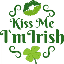kiss me im irish spring fling joypixels kiss me love me
