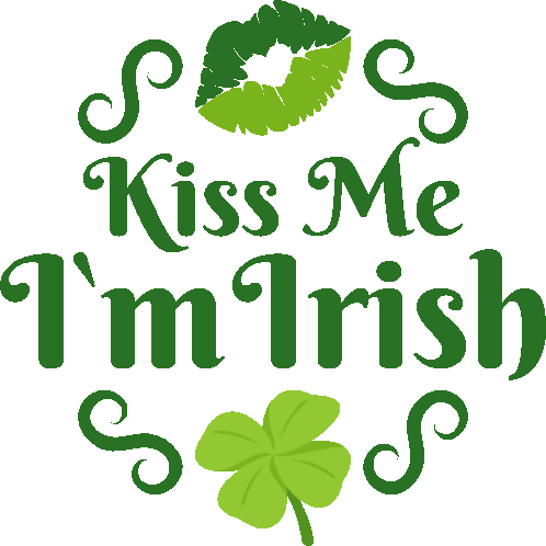 Kiss Me Im Irish Spring Fling Sticker - Kiss Me Im Irish Spring Fling Joypixels Stickers