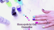 How To Get Neon Spots By Cult Cosmetics GIF - Nail Art GIFs