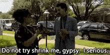 When Strangers Approach Me GIF - Borat Gypsy Serious GIFs