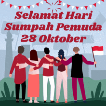 Selamat Hari Sumpah Pemuda 28 Oktober Satu Nusa GIF - Selamat Hari Sumpah Pemuda 28 Oktober Sumpah Pemuda Satu Nusa GIFs
