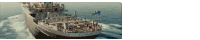 a large ship is floating in the ocean with a flag on the side