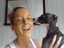 Peanut Butter Face GIF - Dogs Lick GIFs