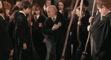 Draco Malfoy Bye GIF - Draco Malfoy Bye Broomstick GIFs
