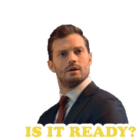 Is It Ready Jamie Dornan Sticker - Is It Ready Jamie Dornan Barb And Star Go To Vista Del Mar Stickers