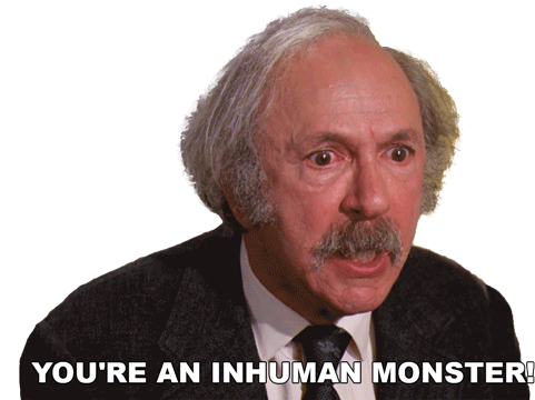 Youre An Inhuman Monster Willy Wonka And The Chocolate Factory Sticker