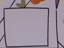 a cartoon drawing of a dinosaur sitting in a box of milk .