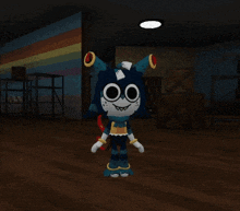 a computer generated image of a sonic the hedgehog in a room