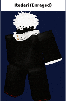 a drawing of a person with the name itodari on it