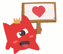 influxy like crown red monster cute monster