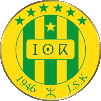 a yellow and green emblem that says iok 1946 j.s.k.