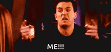 Chandler Pointing GIF - Chandler Pointing Me GIFs