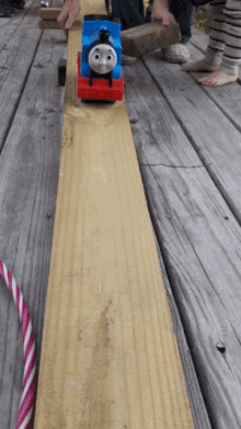 train toy thomas rolling plank