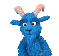Blauer Bock Blue Goat Sticker - Blauer Bock Blue Goat Touch Head Stickers