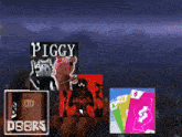 a video game called piggy is being played on a computer screen