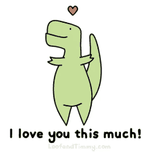 I Love You This Much Dinosaur GIF - I Love You This Much Dinosaur Ily GIFs