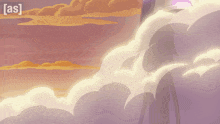 a cartoon of rick from rick and morty stands in the clouds