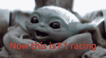 F1racing Baby Yoda GIF - F1racing Baby Yoda Happy GIFs