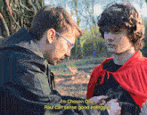 a man in a red cape says i 'm chosen one raul can sense good energy