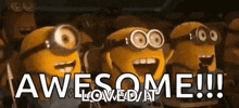 Awesome Minions GIF - Awesome Minions Excited GIFs