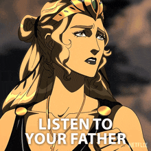 Listen To Your Father Persephone GIF - Listen To Your Father Persephone Blood Of Zeus GIFs