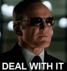 deal with it shades agent coulson marvel flashing text