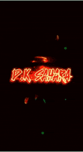 a neon sign that says p.k. sahara on it