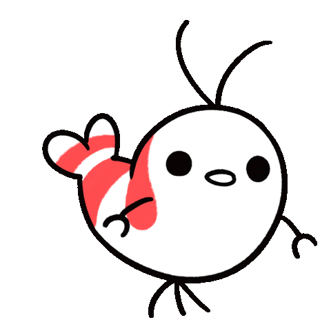 Ugh Shy Shrimp Sticker - Ugh Shy Shrimp Pikaole Stickers
