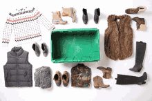 Packing Winter Fashion GIF - Clothes Fasion Winter Gear GIFs