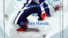 todoroki deku ice broken hands mha