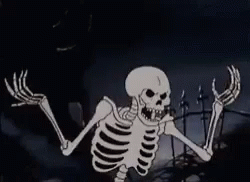 Skeleton Cartoon GIF - Skeleton Cartoon Skull - Discover & Share GIFs