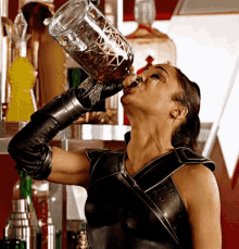 Valkyrie Like A Boss GIF - Valkyrie Like A Boss Drink Up GIFs