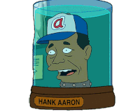 Laughing Hank Aarons Head Sticker - Laughing Hank Aarons Head Futurama Stickers