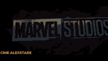 a silhouette of a person standing in the rain with the words cine alexstark on the bottom