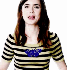 Lily Collins Lily GIF - Lily Collins Lily Happy GIFs