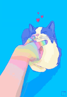 Cat Rainbow GIF - Cat Rainbow Digital Art GIFs