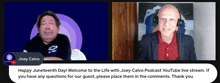 joey calvo is hosting a podcast on youtube