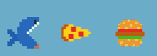 Burger Pac Man GIF - Burger Pac Man Feed Gura GIFs