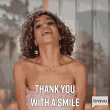 Thank You With A Smile GIF - Thank You With A Smile Jazmin Johnson GIFs