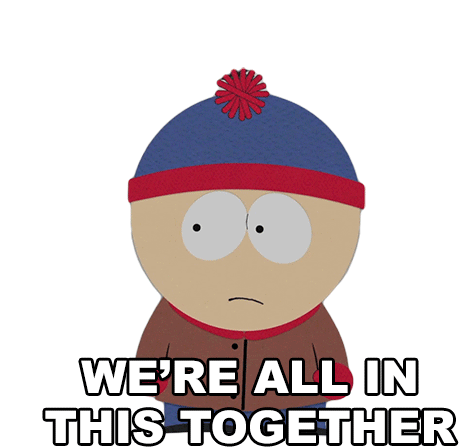 Were All In This Together Stan Marsh Sticker - Were All In This Together Stan Marsh South Park Stickers
