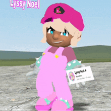 a cartoon character with the name lyssy noel