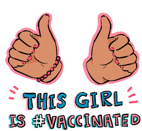 This Girl Is Vaccinated Vaccinated Sticker - This Girl Is Vaccinated Vaccinated Vaccine Stickers