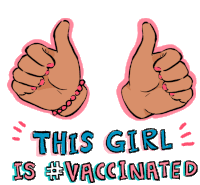 This Girl Is Vaccinated Vaccinated Sticker - This Girl Is Vaccinated Vaccinated Vaccine Stickers