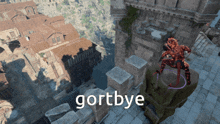 a video game scene with the word gortbye on the bottom right