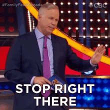 Stop Right There Gerry Dee GIF - Stop Right There Gerry Dee Family Feud Canada GIFs