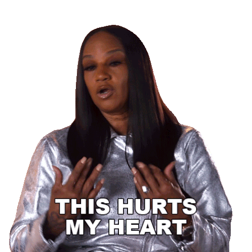 This Hurts My Heart Jackie Christie Sticker - This Hurts My Heart Jackie Christie Basketball Wives Los Angeles Stickers