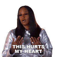 This Hurts My Heart Jackie Christie Sticker - This Hurts My Heart Jackie Christie Basketball Wives Los Angeles Stickers