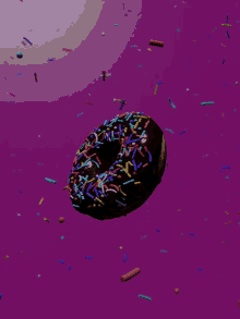 Donut Chocolate GIF - Donut Chocolate Sprinkles GIFs