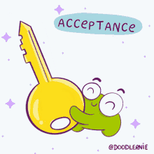Acceptance Is The Key Doodlernie GIF - Acceptance Is The Key Doodlernie Accept The Reality GIFs